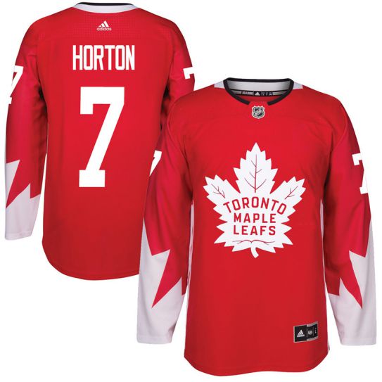 2017 NHL Toronto Maple Leafs Men #7 Tim Horton red jersey->toronto maple leafs->NHL Jersey
